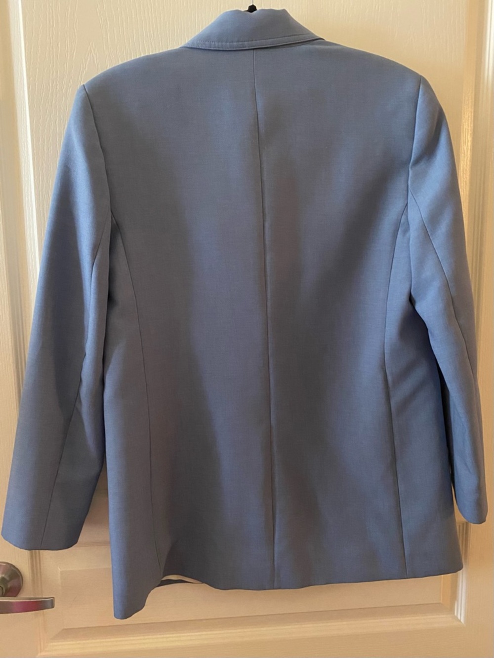ZARA Set: Single Button Blazer & Tapered Trousers in Pale Blue - M/L - Picture 6 of 16